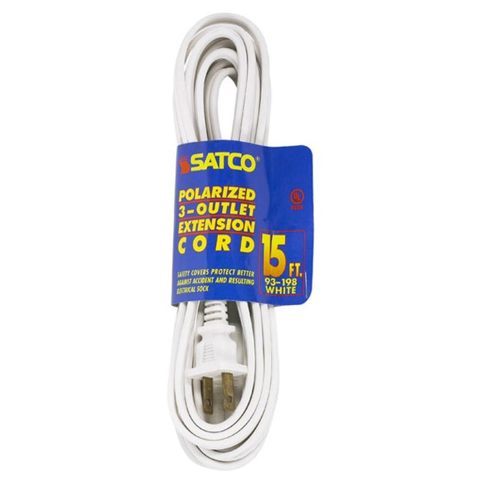 Satco - 93-198 - Extension Cord - White
