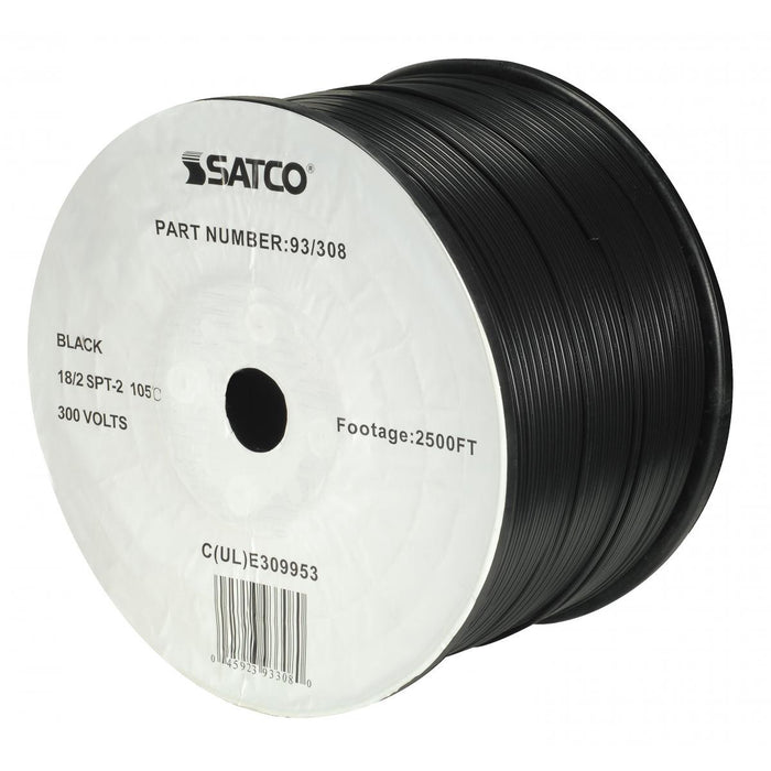 Satco - 93-308 - Lamp And Lighting Bulk Wire - Black