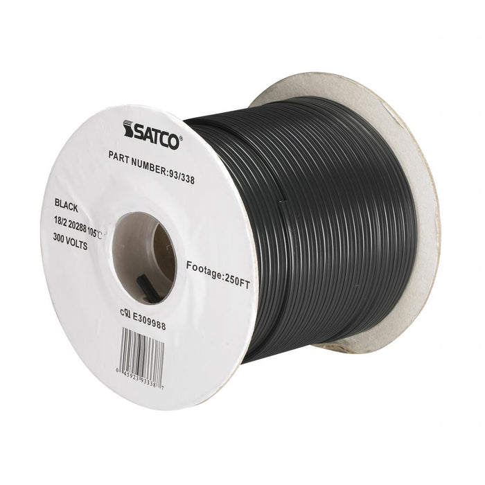 Satco - 93-338 - Lamp And Lighting Bulk Wire - Black