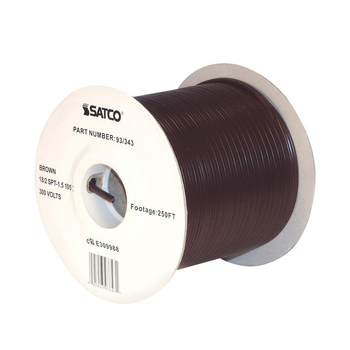 Satco - 93-343 - Lamp And Lighting Bulk Wire - Brown