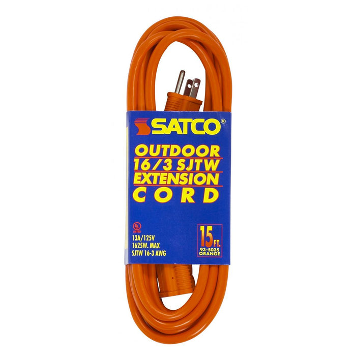 Satco - 93-5035 - Extension Cord - Orange