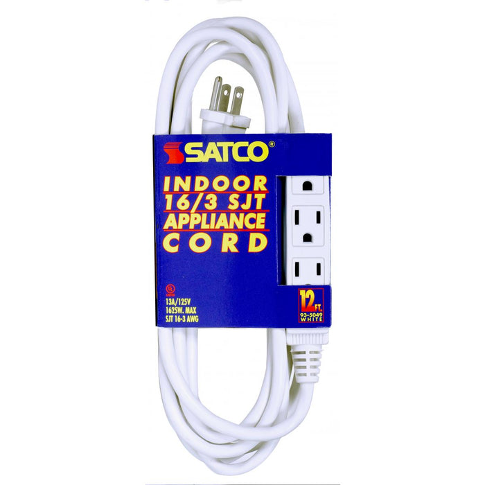 Satco - 93-5049 - Extension Cord - White