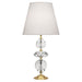 Robert Abbey - 260 - One Light Table Lamp - Williamsburg Orlando - Clear Crystal w/ Modern Brass