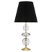 Robert Abbey - 260B - One Light Table Lamp - Williamsburg Orlando - Clear Crystal w/ Modern Brass