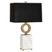 Robert Abbey - 405B - One Light Table Lamp - Oculus - Warm Brass w/ White Marble Base