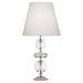Robert Abbey - S260 - One Light Table Lamp - Williamsburg Orlando - Clear Crystal w/ Polished Nickel