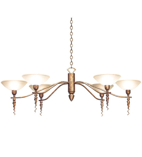 Meyda Tiffany - 115730 - Six Light Chandelier - Blanca - Rust