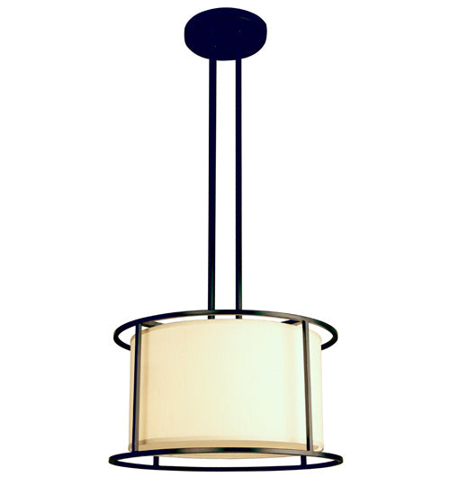 Meyda Tiffany - 118281 - Four Light Pendant - Lora - Craftsman Brown