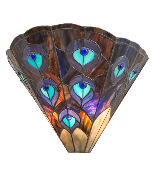 Meyda Tiffany - 119280 - Two Light Wall Sconce - Peacock - Crystal