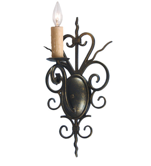 Meyda Tiffany - 120136 - One Light Wall Sconce - Kenneth - Brushed Nickel