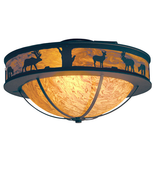 Meyda Tiffany - 120166 - Three Light Flushmount - Savannah