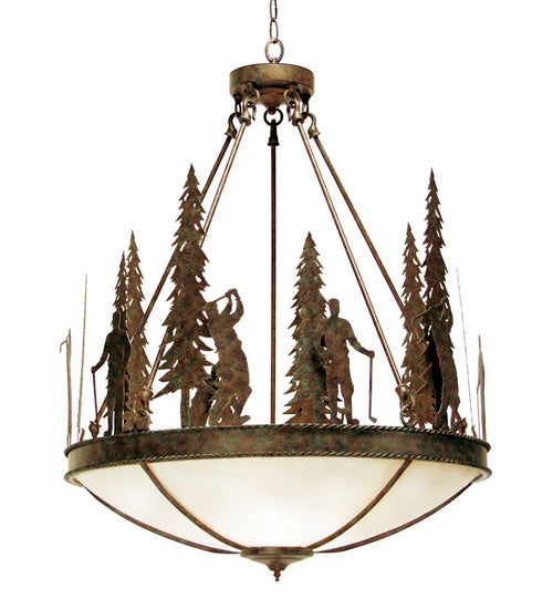 Meyda Tiffany - 120177 - Five Light Pendant - Ironwood