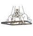 Meyda Tiffany - 120216 - Four Light Pot Rack - Celeste - Nickel
