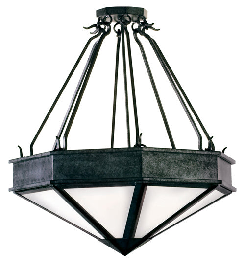 Meyda Tiffany - 120259 - Four Light Pendant - Rock - Timeless Bronze