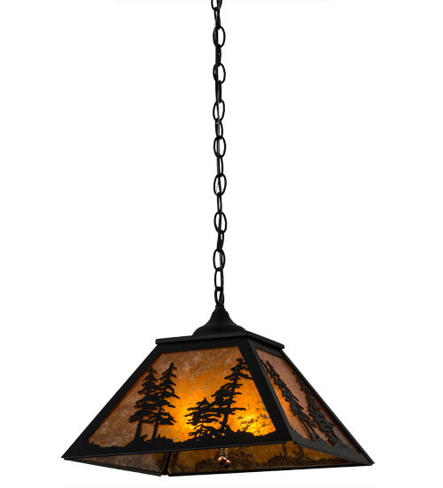Meyda Tiffany - 133566 - Two Light Pendant - Tall Pines - Nickel