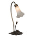 Meyda Tiffany - 13730 - One Light Accent Lamp - White Pond Lily - Mahogany Bronze