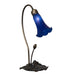 Meyda Tiffany - 13739 - One Light Accent Lamp - Blue Pond Lily - Mahogany Bronze