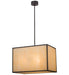 Meyda Tiffany - 139165 - Four Light Pendant - Quadrato - Chestnut