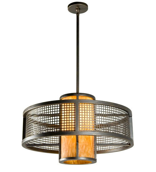 Meyda Tiffany - 146020 - One Light Pendant - Cilindro - Rust