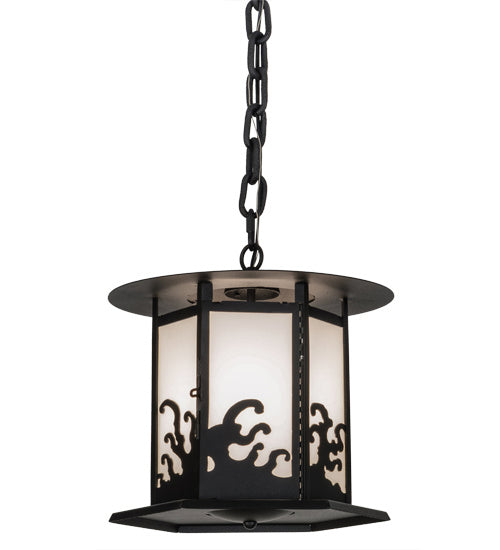 Meyda Tiffany - 155493 - One Light Pendant - Wellen - Craftsman Brown