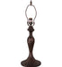Meyda Tiffany - 156680 - One Light Table Base - Fleur - Mahogany Bronze