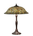 Meyda Tiffany - 147470 - Three Light Table Lamp - Tiffany Fishscale - Mahogany Bronze