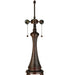 Meyda Tiffany - 157766 - Two Light Table Base - Fluted - Mahogany Bronze