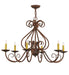 Meyda Tiffany - 160224 - Six Light Chandelier - Jenna - Rust