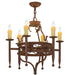 Meyda Tiffany - 161989 - Six Light Chandelier - Jasmine - Rust