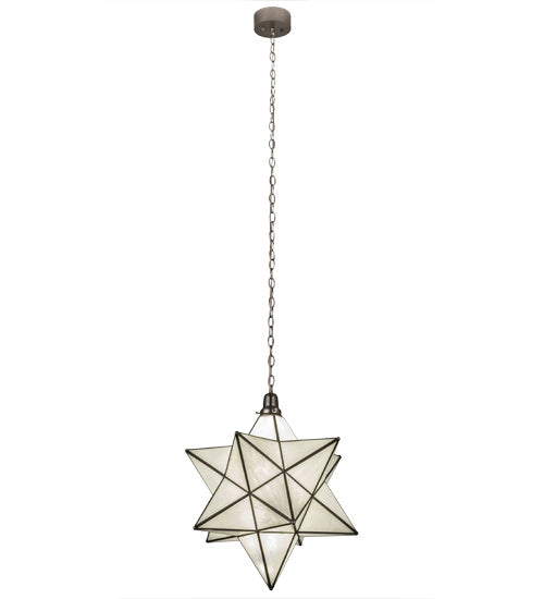 Meyda Tiffany - 162854 - LED Pendant - Moravian Star - Brushed Nickel