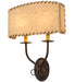 Meyda Tiffany - 163121 - Two Light Wall Sconce - Ranchero - Mahogany Bronze