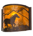 Meyda Tiffany - 163884 - One Light Wall Sconce - Running Horse - Mahogany Bronze