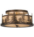 Meyda Tiffany - 164390 - Two Light Flushmount - Tall Pines - Antique Copper