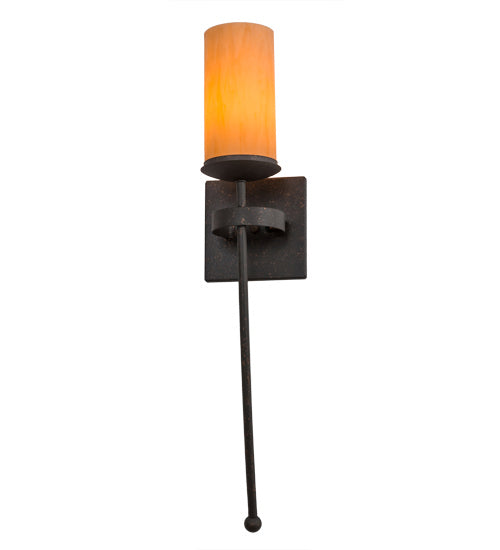 Meyda Tiffany - 165156 - One Light Wall Sconce - Bechar - Copper Rust/Earth Marble Acrylic Sb Out