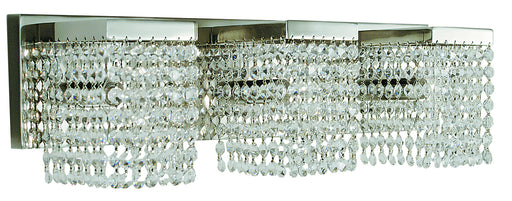 Framburg - 1993 PS - Three Light Wall Sconce - Gemini - Polished Silver with Clear Crystal