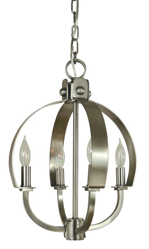 Framburg - 4724 BN - Four Light Chandelier - Luna - Brushed Nickel