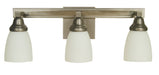 Framburg - 4783 SP/PN - Three Light Wall Sconce - Mercer - Satin Pewter with Polished Nickel