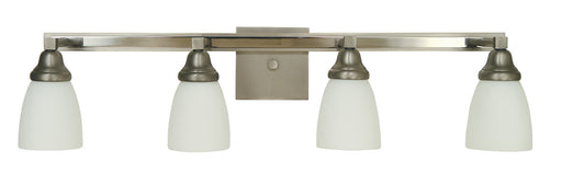 Framburg - 4784 SP/PN - Four Light Wall Sconce - Mercer - Satin Pewter with Polished Nickel