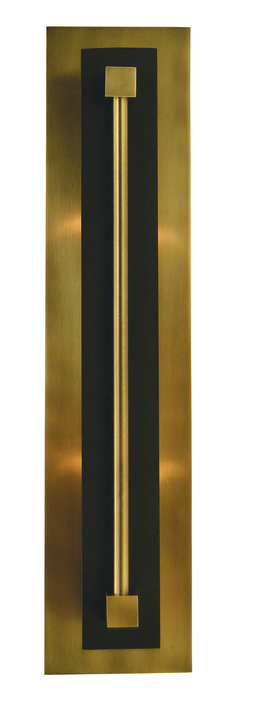 Framburg - 4802 AB/MBLACK - Two Light Wall Sconce - Louvre - Antique Brass with Matte Black
