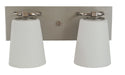 Framburg - 4852 SP/PN/WH - Two Light Bath - Mercer - Satin Pewter with Polished Nickel