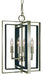 Framburg - 4860 PN/MBLACK - Four Light Chandelier - Symmetry - Polished Nickel with Matte Black