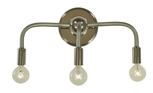 Framburg - 5003 PN/SP - Three Light Wall Sconce - Candide - Polished Nickel with Satin Pewter Accents