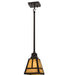 Meyda Tiffany - 165699 - One Light Mini Pendant - T`` Mission`` - Craftsman Brown