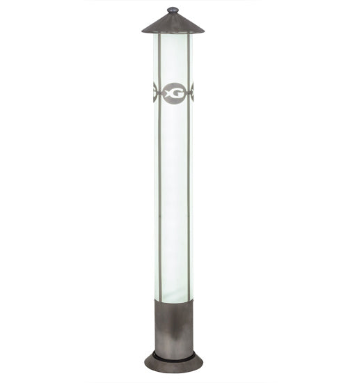 Meyda Tiffany - 167298 - LED Bollard Pillar Landscape Fixture - Georgia Aquarium - Steel