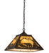 Meyda Tiffany - 169952 - Two Light Pendant - Moose & Black Bear - Cafe-Noir