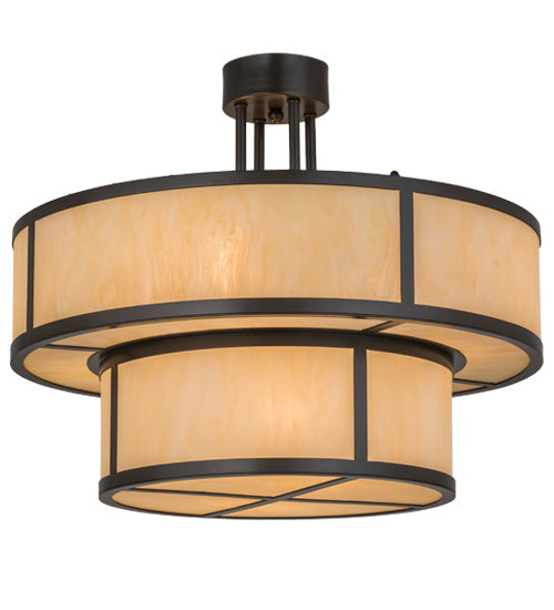 Meyda Tiffany - 170542 - Six Light Pendant - Jayne - Timeless Bronze