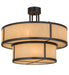 Meyda Tiffany - 170542 - Six Light Pendant - Jayne - Timeless Bronze