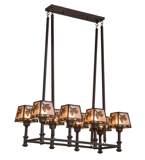 Meyda Tiffany - 170354 - Eight Light Chandelier - Balsam Pine - Cafe-Noir