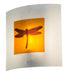 Meyda Tiffany - 170865 - Shade - Metro Fusion - Clear/Amber/Amber Dragonfly