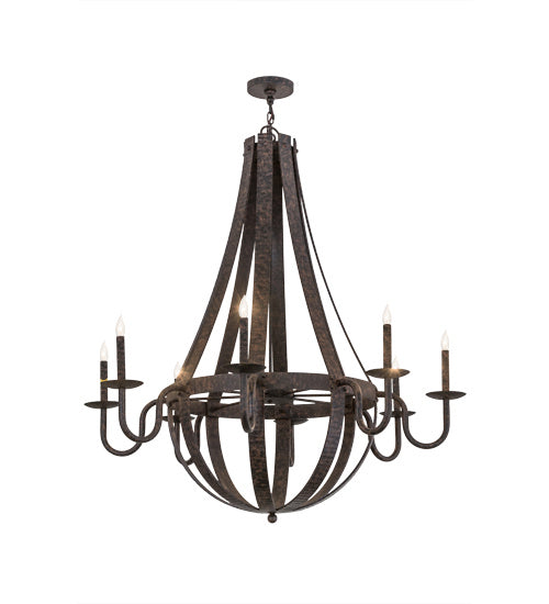 Meyda Tiffany - 172321 - Eight Light Chandelier - Barrel Stave - Steel